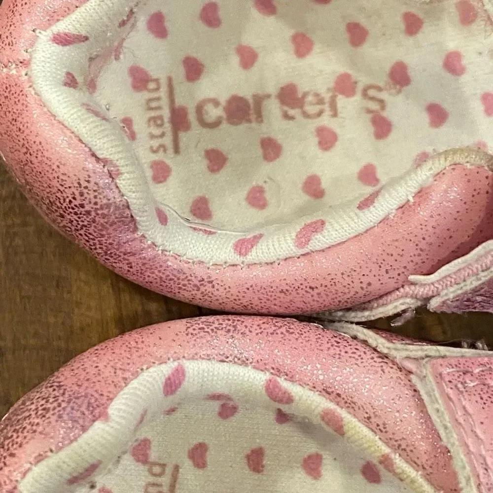 Carters + Genuine Kids Shoe Bundle Pink White Baby/Toddler  Size 3